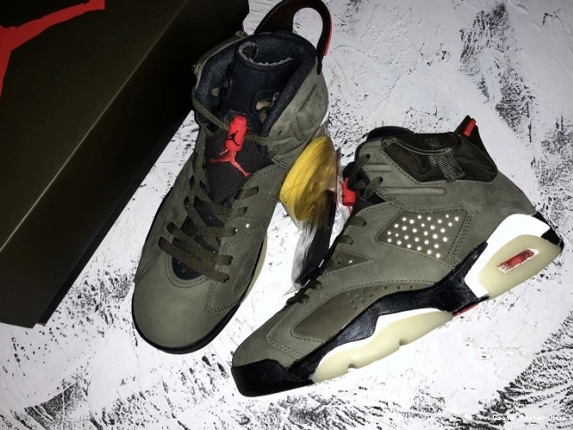 Jordan Olive Air x CN1084-200 Medium Scott 6 Travis 0729